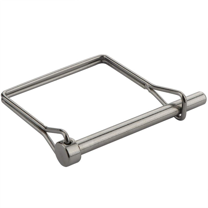  [AUSTRALIA] - 2 Pack Extended Square Safety Coupler Pin 1/4" x 2-3/4"(6.3mm x 70mm), Full Marine Grade 316 Stainless Steel Heavy Duty Shaft Locking Pin