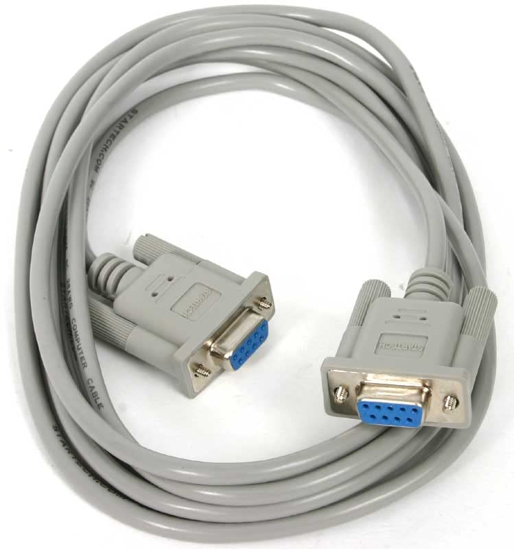  [AUSTRALIA] - StarTech.com 10' RS232 Serial Null Modem Cable - Null modem cable - DB-9 (F) to DB-9 (F) - 10 ft (SCNM9FF) Female to Female