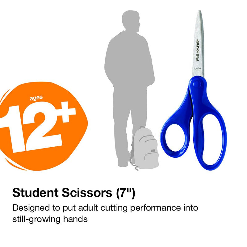  [AUSTRALIA] - Fiskars 194580-1018 Back to School Supplies Student Kids Scissors, 7 Inch, Turquoise