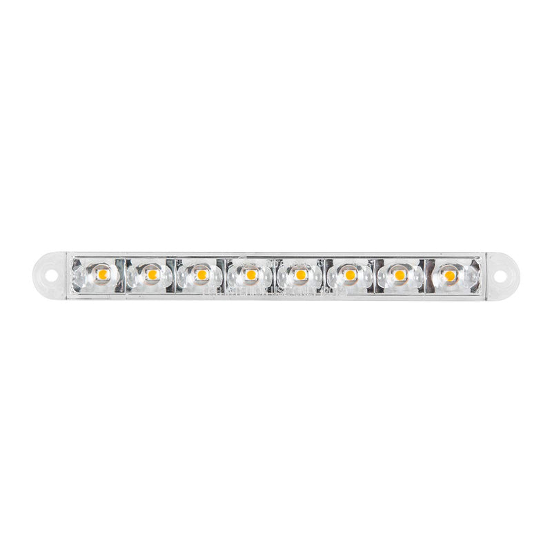  [AUSTRALIA] - GG Grand General 74761 Light Bar (6-1/2" Pearl Amber/Clear 8LED, 3 Wires)