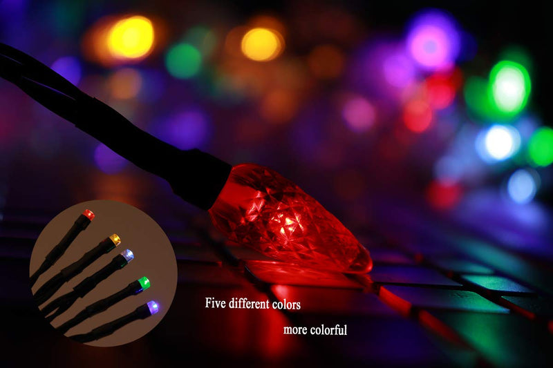  [AUSTRALIA] - YAGE Tale LED Christmas Lights Charging Cable,USB and Bulb Charger,50inch 10led Multicolor Available with Phone 5,6,7,8,X,XR,XS,XS Max,11,11Pro,11Pro Max,SE2,12mini,12,12Pro,12Pro Max etc(1pcs) Multicolor-1pcs