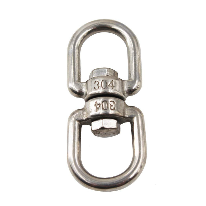  [AUSTRALIA] - 304 Stainless Steel Eye to Eye Swivel Ring,M12 1/2"Key Ring Keychain Connectors for Anchor Chain M12 1/2"