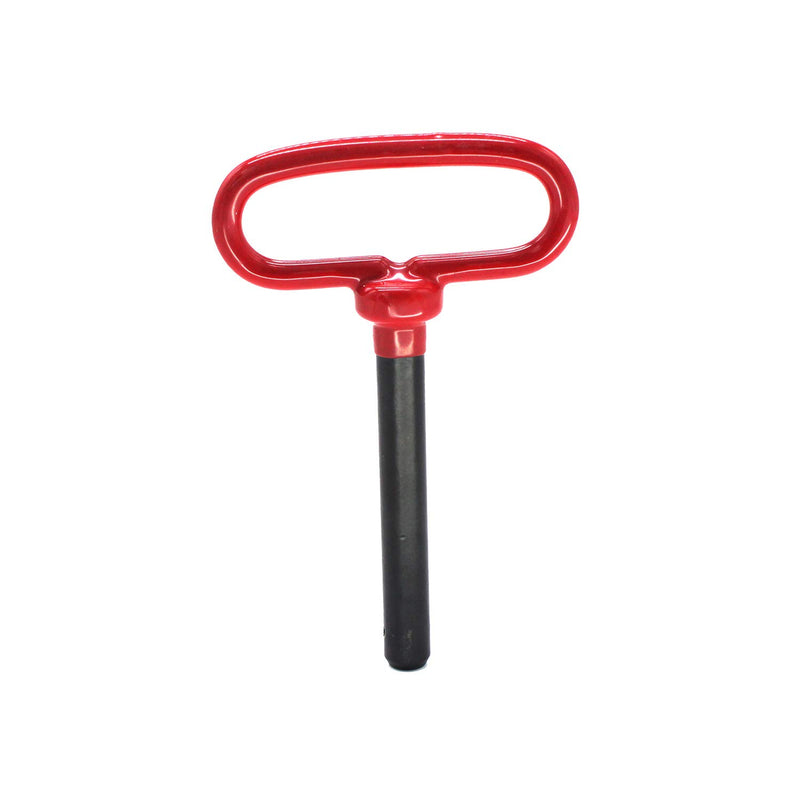  [AUSTRALIA] - X-Haibei Head Towing Hitch Pin and Clip 5/8 x 4 inch for Tractor Truck, Red Handle, 1 Pack