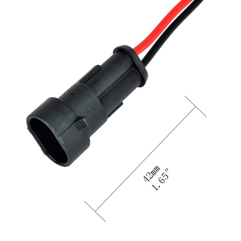 2 Wire Connector, MUYI 5 Kit Electric Connector 18 AWG Connectors Waterproof Electrical Connector 1.0mm² Wire Harness 1.5mm Series Terminal - LeoForward Australia