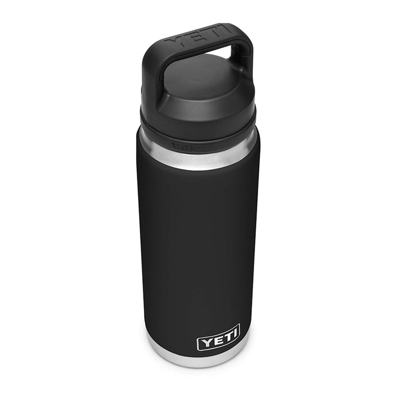 YETI Rambler 26 oz Bottle, Vacuum Insulated, Stainless Steel with Chug Cap, Black - LeoForward Australia