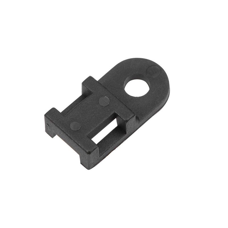  [AUSTRALIA] - uxcell Cable Tie Base Saddle Type Mount Wire Holder Permanently Anchor To Wall Desk 19.6x9.5x5mm Black 100pcs