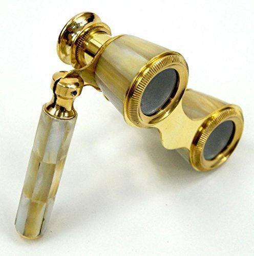  [AUSTRALIA] - NauticalMart Brass Binocular Mother of Pearl - Opera Binocular