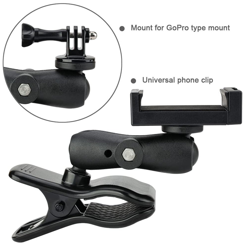  [AUSTRALIA] - POWRIG Guitar Phone Holder Mount, Action Camera Mount for Guitar