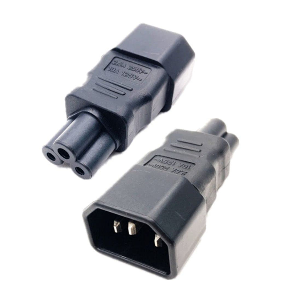  [AUSTRALIA] - chenyang C14 to C5 Converter IEC 320 C14 Socket to C5 Plug Power Adapter