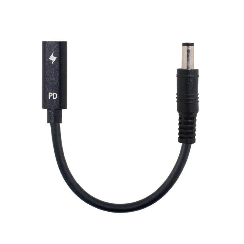  [AUSTRALIA] - CY Type C USB-C Female Input to DC 5.5x2.1mm Cable fit for Laptop DC 19.5V