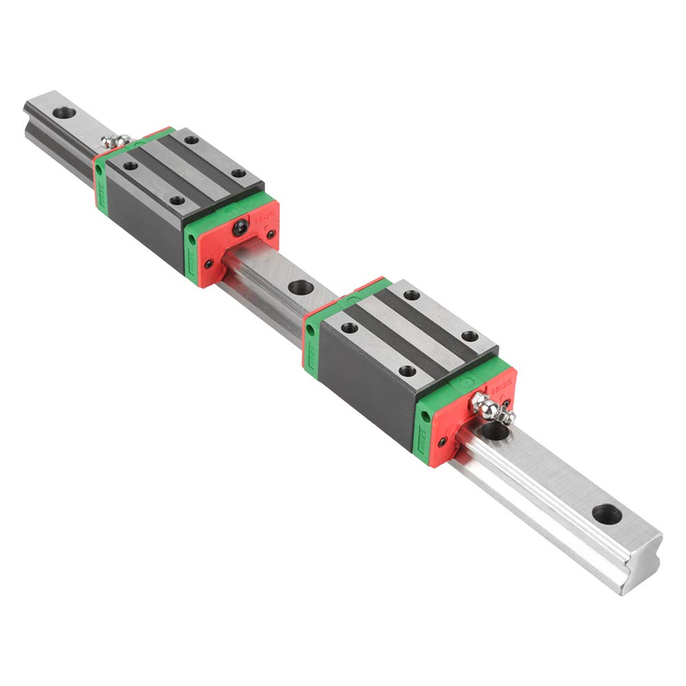  [AUSTRALIA] - Linear Guide Walfront HGR20-400mm/15.7inch 4-point Contact Rail Slide Carriage CNC Router with 2pcs Rail Block