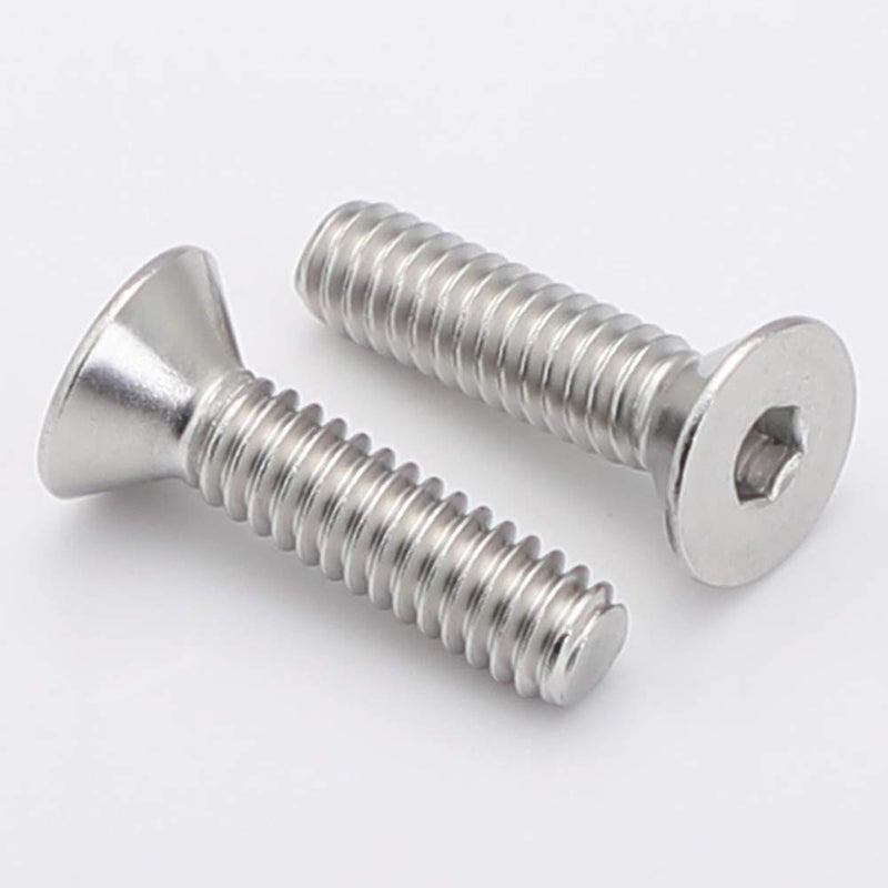  [AUSTRALIA] - 1/4-20 x 1-1/4" Flat Head Socket Cap Screws Countersunk Bolts, Allen Socket Drive, Stainless Steel 18-8 (304), Bright Finish, 50 PCS 1/4-20 x 1-1/4" (50 PCS)