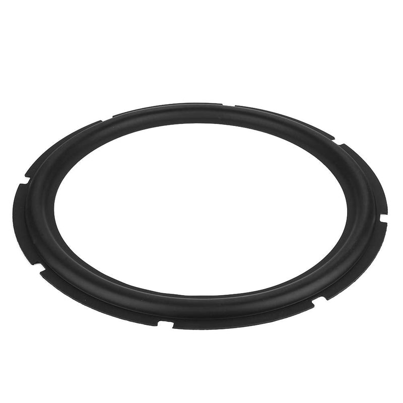  [AUSTRALIA] - 12inch Universal Rim Foam Repair Woofer Bass Loudspeaker Surrounds Circle Foam for Bass Speaker Perforated Rubber Speaker Foam Edge Subwoofer Surround Spare Parts for Speaker Repair or DIY (Black)