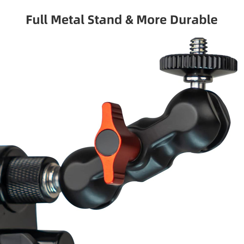  [AUSTRALIA] - SUREWO Suction Cup Car Mount for GoPro,Suction Cup Camera Car Mount with Metal Bracket Compatible with GoPro Hero 11,10,9,8,7,6,5,DJI Osmo Action 3 and Most Action Cameras Metal Suction Cup