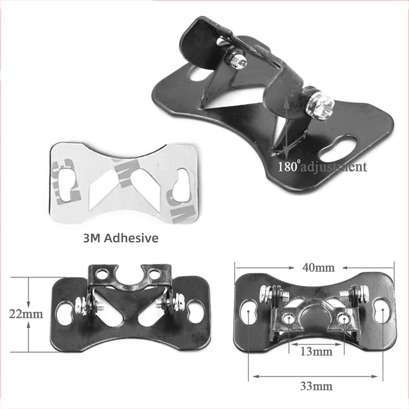  [AUSTRALIA] - ThtRht 3 Pack Car Rear Camera Holder Mounting Bracket Auto Dash Cam Rearview Camera Mount Stand Vehicle SUV Truck RV Backup DVR Back Reverse View Base 2in1 Windshield Window Mirror Sticker + Screws