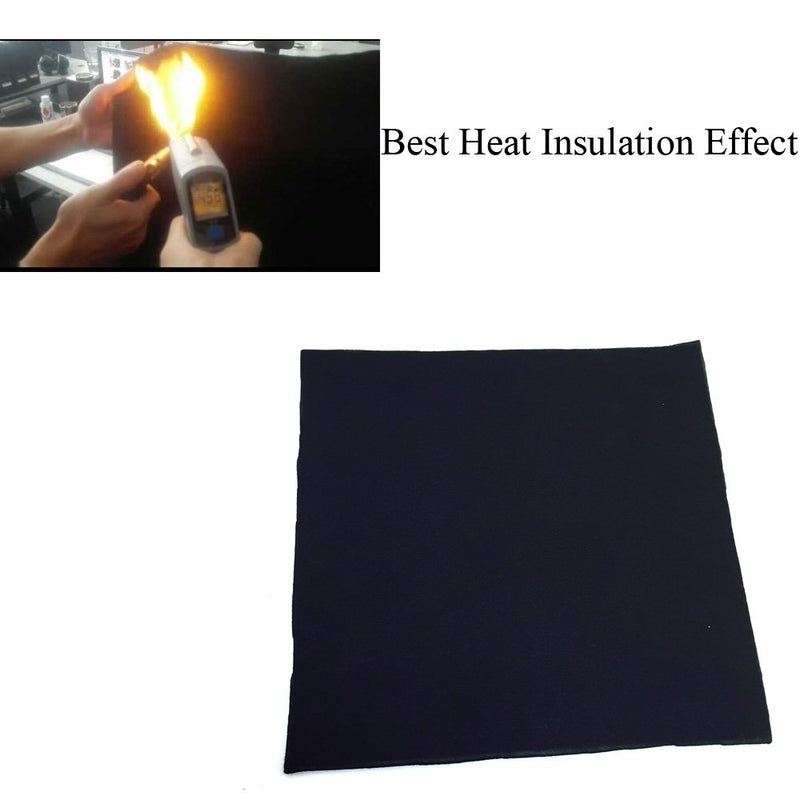  [AUSTRALIA] - Hansway High Temp 12" X 12"(WL) Felt Carbon Fiber Welding Blankets Black (12 x 12 inches) 12 x 12 inches