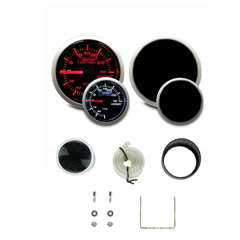  [AUSTRALIA] - Prosport Gauges Boost Gauge- Mechanical Amber/White Performance Series 52mm (2 1/16")