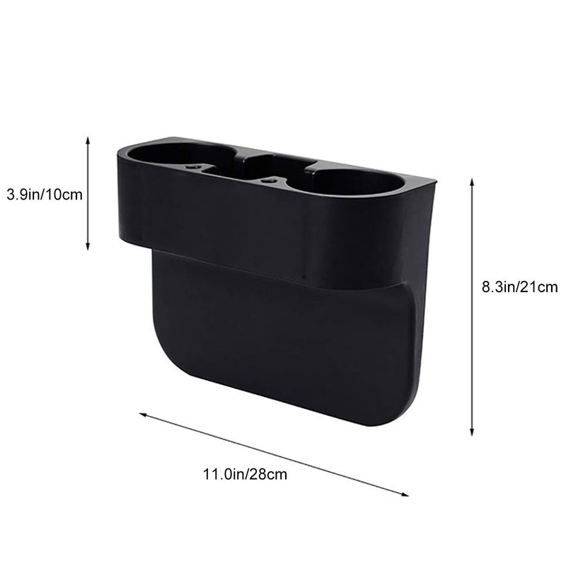  [AUSTRALIA] - Uheng Premium Car Side Front Seat Organizer - Auto Drink Coffee Cup/Mobile Phone Holder Storage Console Gap Filler Pockets Drop Caddy Catcher for Cellphone Wallet Coin Key