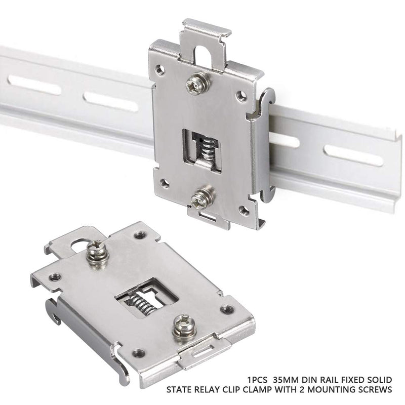  [AUSTRALIA] - 1 piece relay mounting rail rail bracket, 35mm mounting rail, for single phase solid state relay