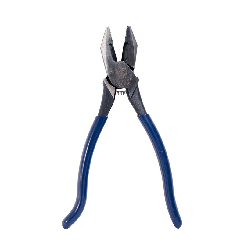  [AUSTRALIA] - Klein Tools D213-9ST Ironworker Pliers are High Leverage, Twist and Cut Soft Annealed Rebar Tie Wire, 8-Inch High Leverage/Plasitc Dipped Handle