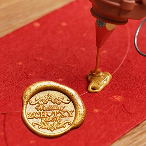  [AUSTRALIA] - VARACL Hot Melt Glue Sealing Sticks for Letter Seal Stamp - Great for Wedding Invitations, Cards Envelopes, Snail Mails, Postcards, Greeting Cards, Gift Ideas, 7 x 100 mm, 20PCS (Gold) Gold