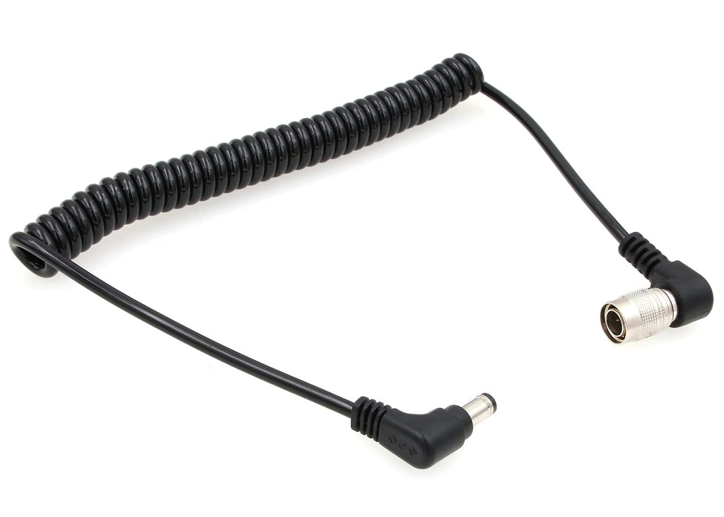  [AUSTRALIA] - ZBLZGP DC2.5 to Right Angle Hirose 4 Pin Male Power Cable for Sound Devices 633/644/688 Zoom F8 Blackmagic Cinema