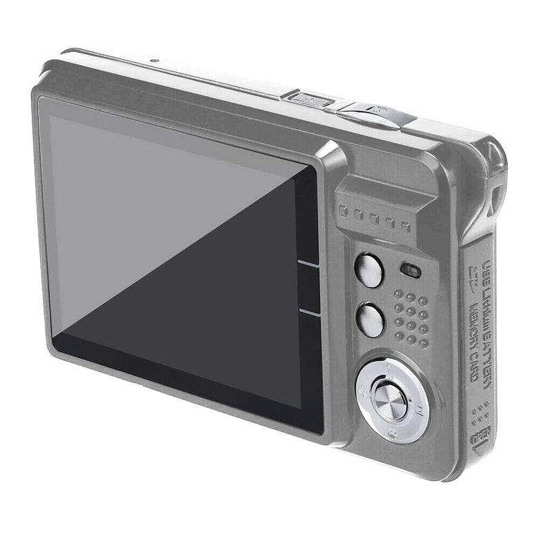  [AUSTRALIA] - Acuvar 18MP Megapixel Digital Camera Kit with 2.7" LCD Screen, Rechargeable Battery, 32GB SD Card, Card Holder, Card Reader, HD Photo & Video for Indoor, Outdoor Photography for Adults, Kids (Silver) Silver