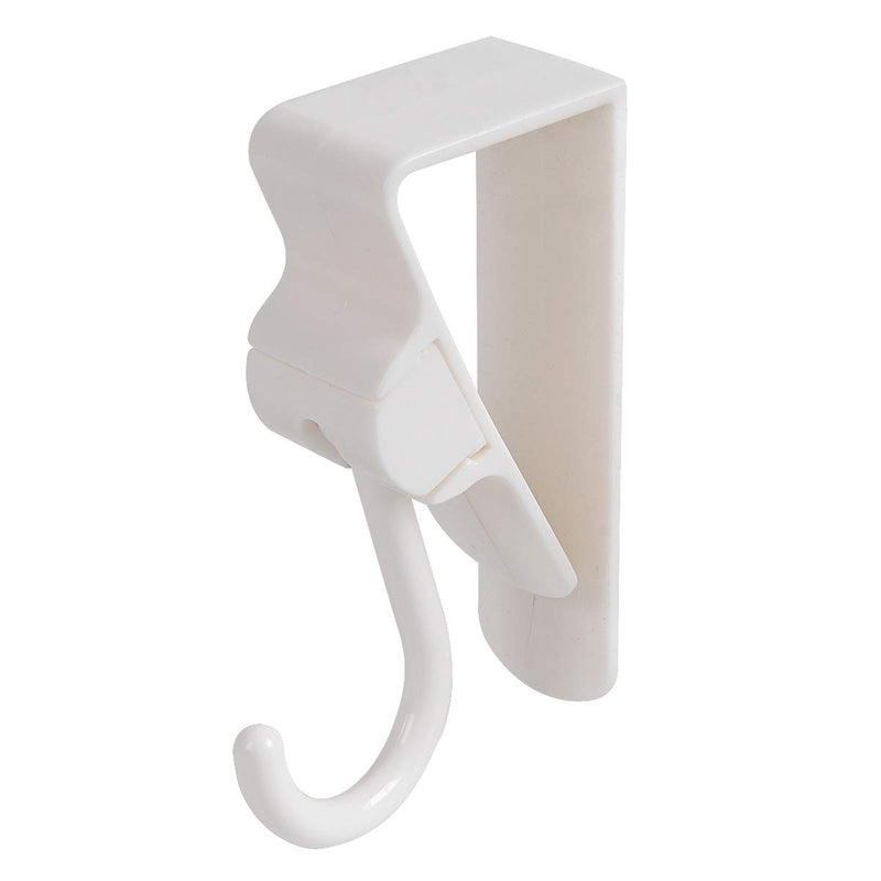  [AUSTRALIA] - Saim Cabinet Drawer Hook Over Door Cupboard Hook Clip Design Firm Hook Made of ABS Material Smooth and Bright Suitable for Bathroom Kitchen Bedroom Offices 6Pcs 6 Pieces