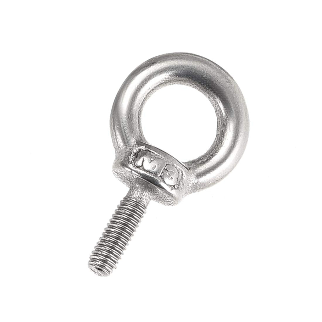  [AUSTRALIA] - uxcell Lifting Eye Bolt M3 x 9mm Male Thread 304 Stainless Steel for Hanging, Pack of 10