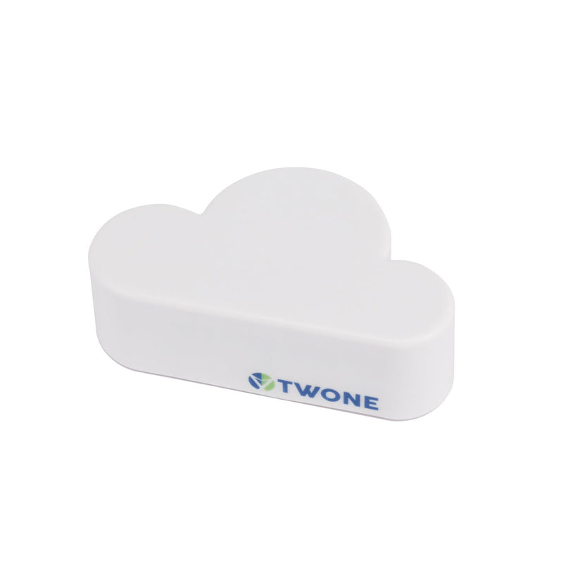  [AUSTRALIA] - TWONE White Cloud Magnetic Wall Key Holder - Novelty Adhesive Cute Key Hanger Organizer, Easy to Mount - Powerful Magnets Keep Keychains and Loose Keys Securely in Place