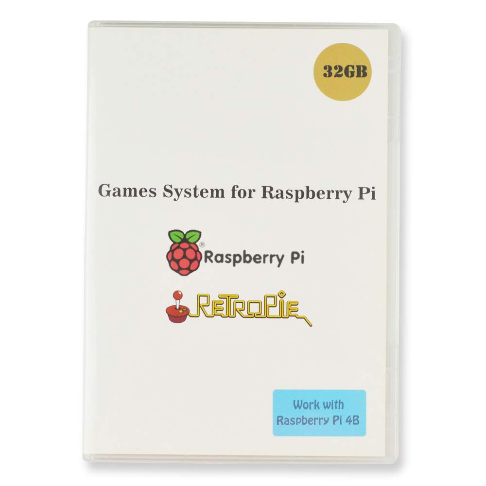  [AUSTRALIA] - BeiErMei Raspberry Pi 4B Game System Retropie RetroArch EmulationStation Preloaded 32GB Games Plus Data with Class 10 MicroSD TF Card, Only Work with Raspberry Pi 4B, KODI+LXDE, Video Previews