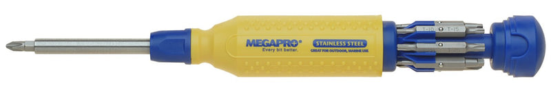  [AUSTRALIA] - MegaPro 151SS 15-In-1 Stainless Steel Driver in Yellow/Blue