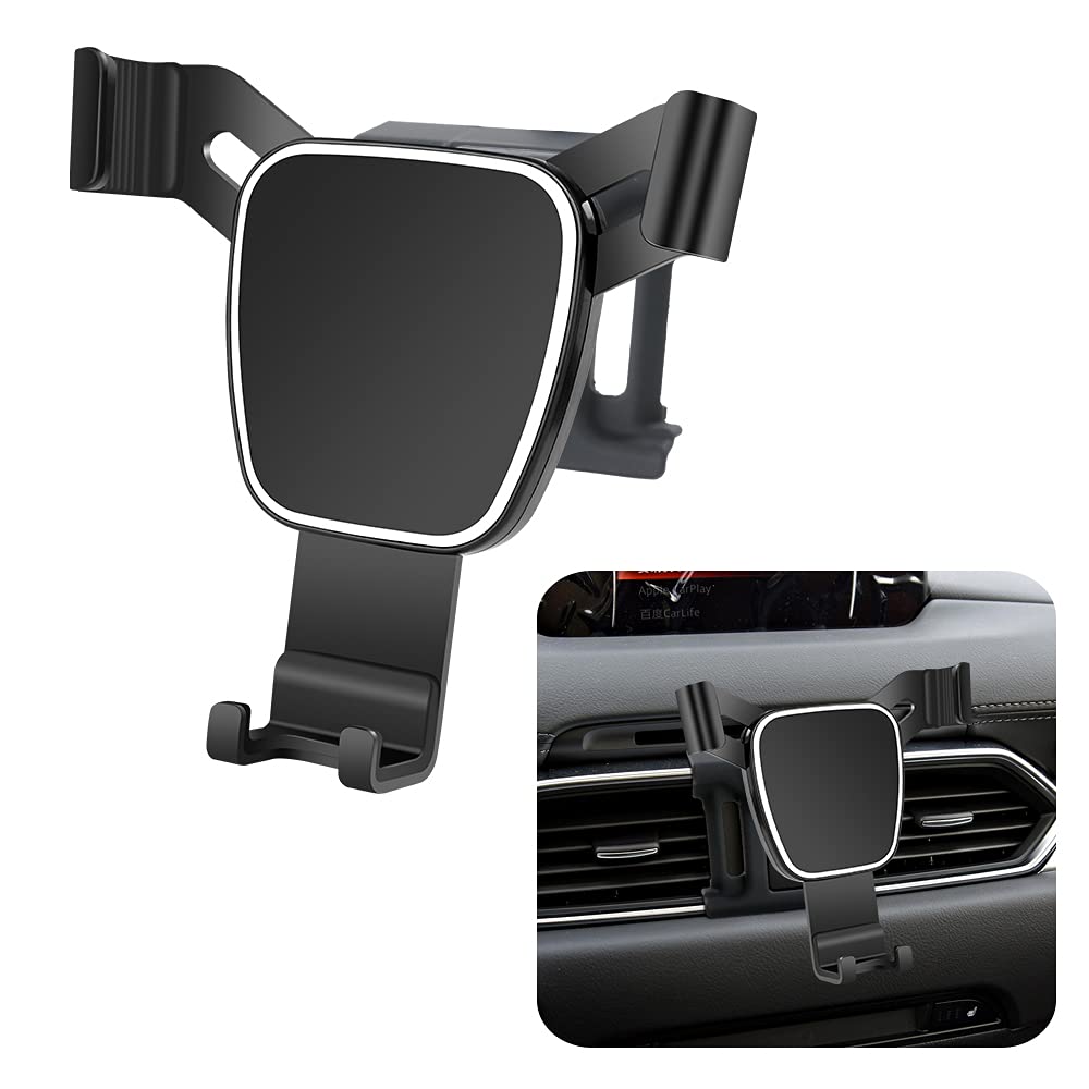  [AUSTRALIA] - musttrue LUNQIN Car Phone Holder for 2017-2023 Mazda CX-5 CX5 Auto Accessories Navigation Bracket Interior Decoration Mobile Cell Phone Mount