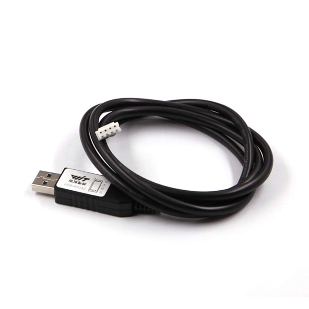  [AUSTRALIA] - WitMotion USB to RS232 UART Converter Cable with CH340 Chip, Terminated by 4 Way Female Socket Header, Serial Adapter (1m/3.28ft, Black), Windows 10,8,7, Linux MAC OS