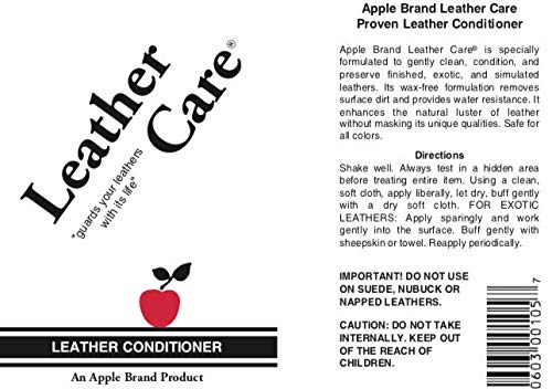  [AUSTRALIA] - Apple Leather Care Leather Conditioner 8oz Bottle