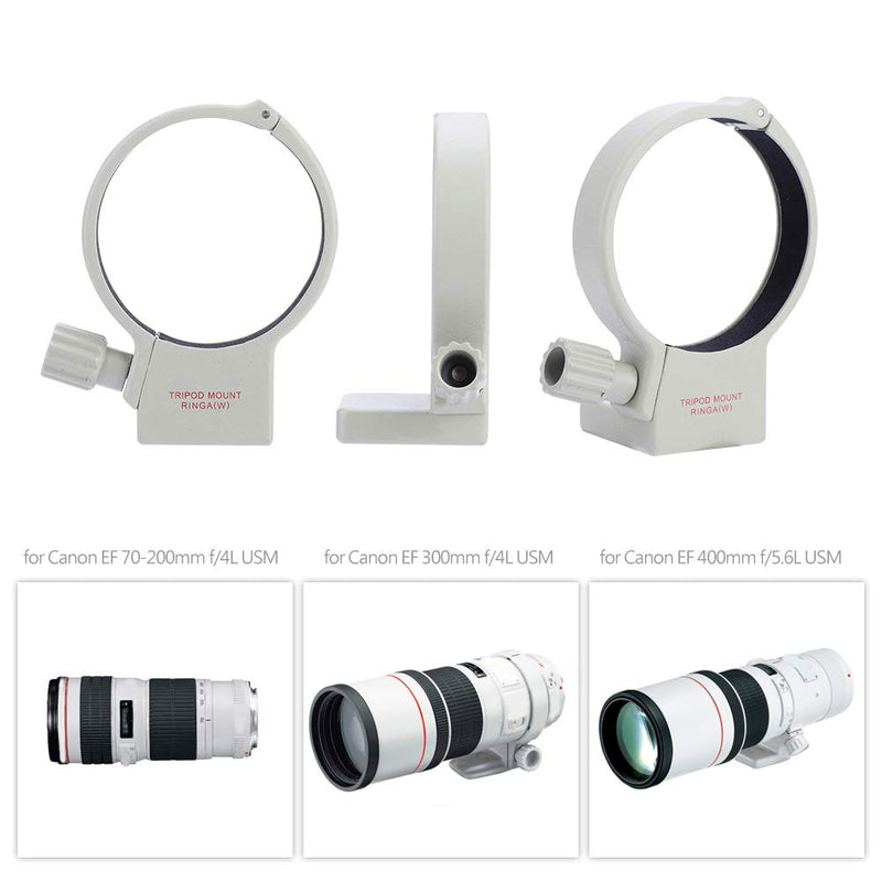  [AUSTRALIA] - Tripod Mount Ring,Delaman Aluminum Alloy Tripod Collar Mount Ring Tripod Mount Ring for70-200mm F4/F4L is USM