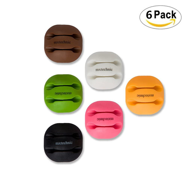 [AUSTRALIA] - Cable Wire Clips Cord Holder 6 Pack