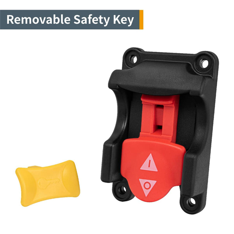  [AUSTRALIA] - POWERTEC 71649 Safety Locking Switch – Dual Voltage 110V/220V Table Saw Switch Replacement, Compatible with Ryobi and Craftsman, w/On Off Toggle for Power Tools