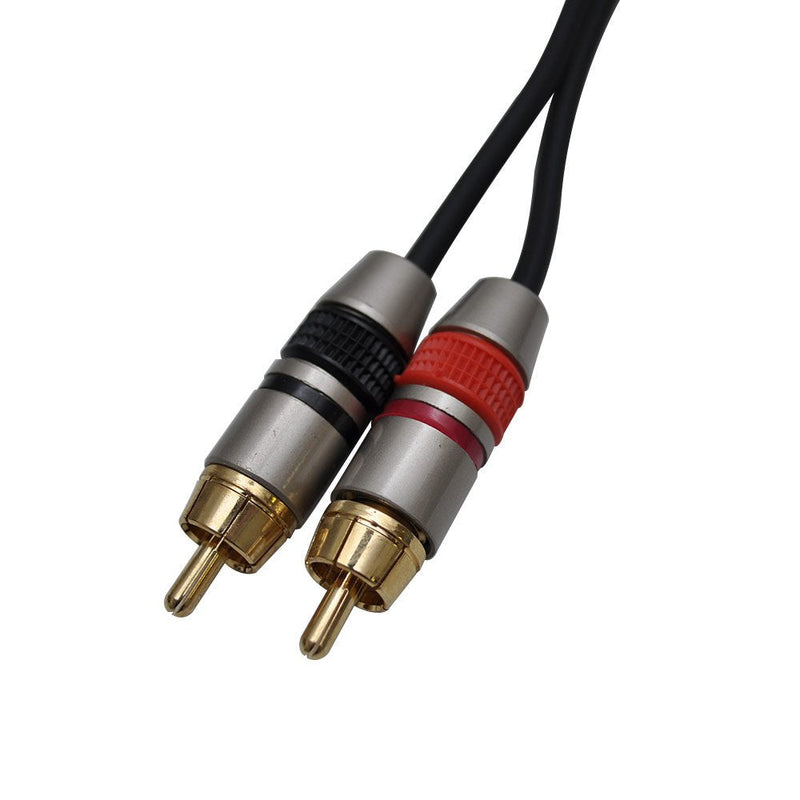  [AUSTRALIA] - Seismic Audio - SAXMRM-2x10-10 Foot Dual XLR Female to Dual RCA Male Patch Cable - 10 Foot Audio Link Cable Cord