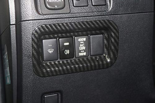  [AUSTRALIA] - for Toyota 4Runner 4WD N280 TRD Pro 2010-2020 2018 2019 ABS Car Accessories Interior Left Middle Console Switch Buttons Frame Decor Trim (Carbon Fiber) Carbon Fiber