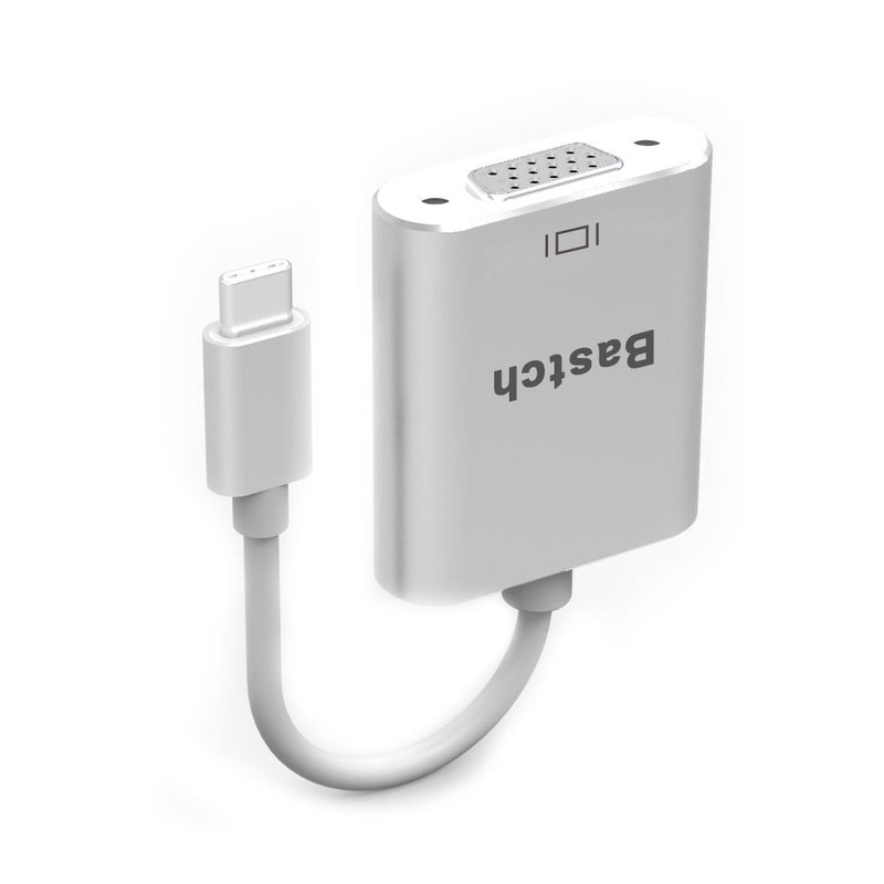 USB C to VGA Adapter,Bastch USB 3.1 Type C (USB-C) to VGA Adapter with Aluminium Case for 2017 MacBook Pro/Samsung Galaxy S8 - LeoForward Australia