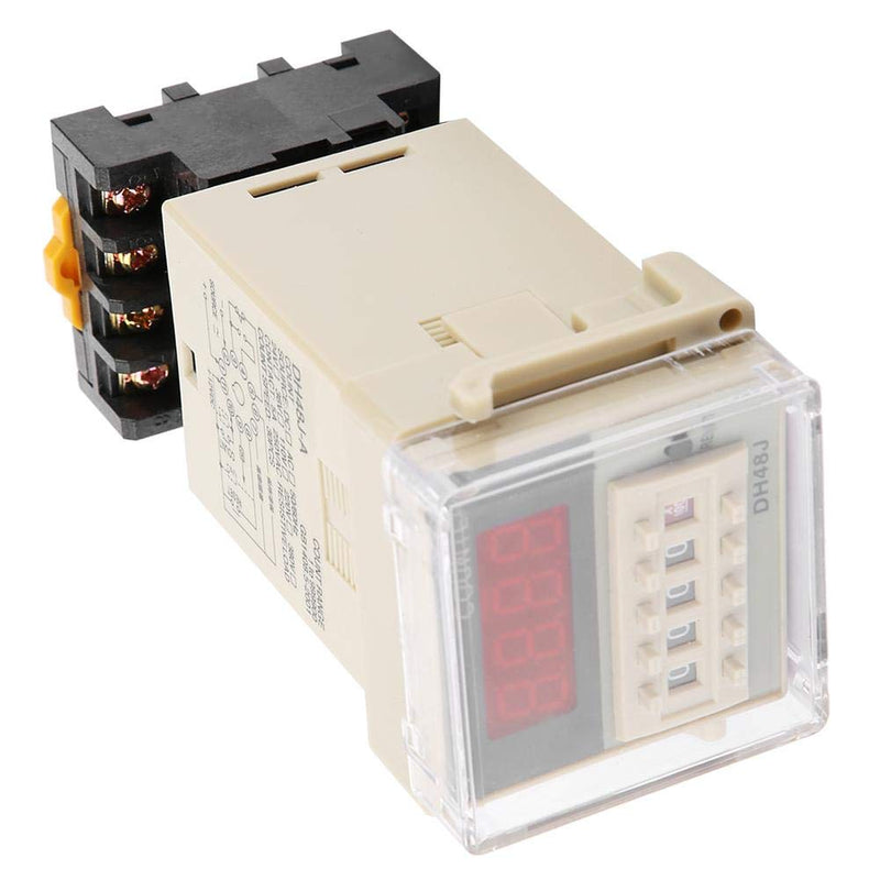 Digital Counter Relay, 220VAC 1-999900 LED Display Digital Counter Relay 11-Pin Digital Counter Relay - LeoForward Australia