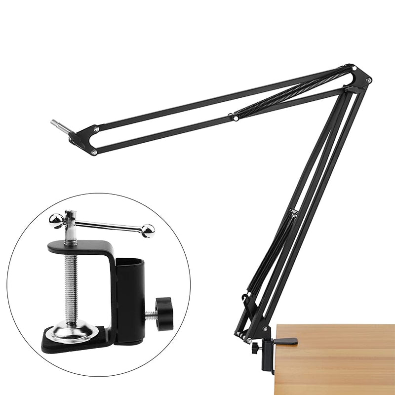  [AUSTRALIA] - 4 PACK Heavy-duty Metal Table Mounting C Clamp for Microphone Suspension Boom Scissor Arm Stand Holder with Adjustable Positioning Screw Fits Up to 2.55 in Table Thickness