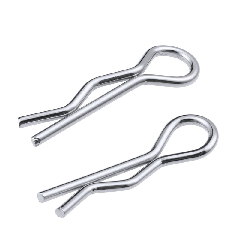 Hobbypark 1/18 Body Clips Small Bent Springy R Pins for WLtoys A949 A959 A969 A979 A959-B A969-B A979-B RC Car Vehicles Replacement (50-Pack) - LeoForward Australia