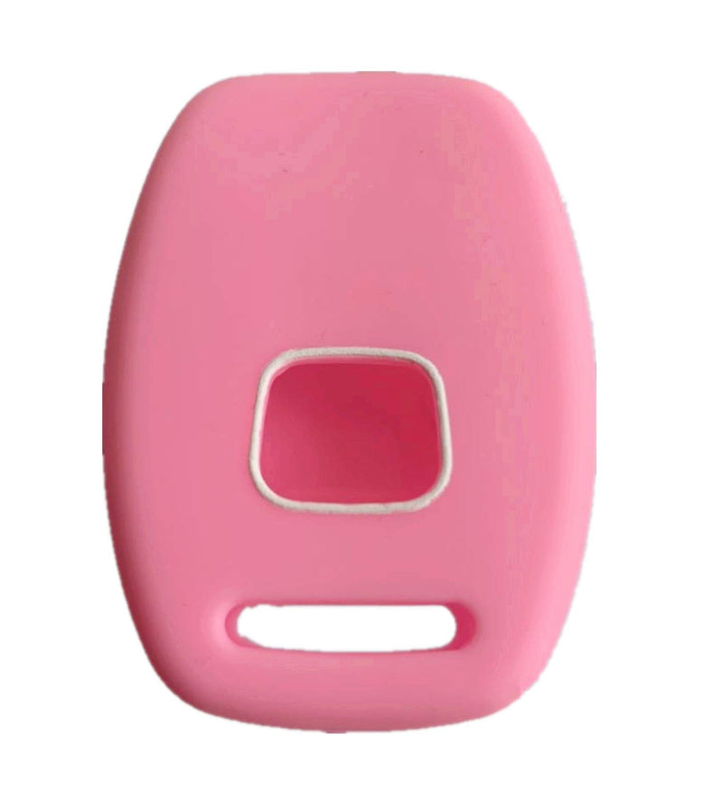  [AUSTRALIA] - Rpkey Silicone Keyless Entry Remote Control Key Fob Cover Case protector For Honda Accord Crosstour CR-V CR-Z Civic Fit Insight Odyssey Ridgeline N5F-S0084A OUCG8D-380H-A CWTWB1U545(Pink)