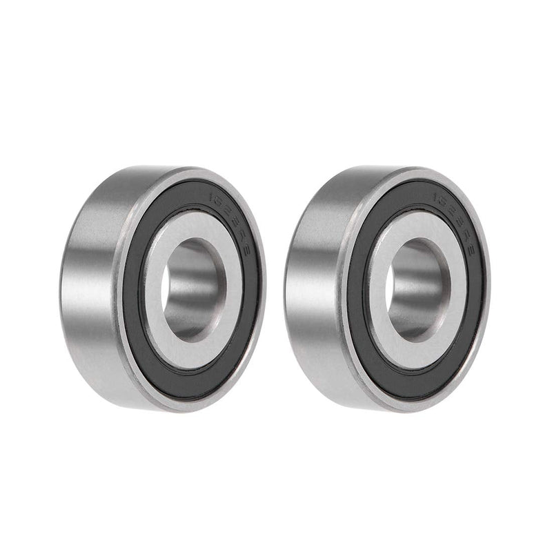  [AUSTRALIA] - uxcell 1628-2RS Deep Groove Ball Bearings Z2 5/8 X 1-5/8 X 1/2inch Double Sealed Chrome Steel 2 Pcs 5/8"x1-5/8"x1/2"