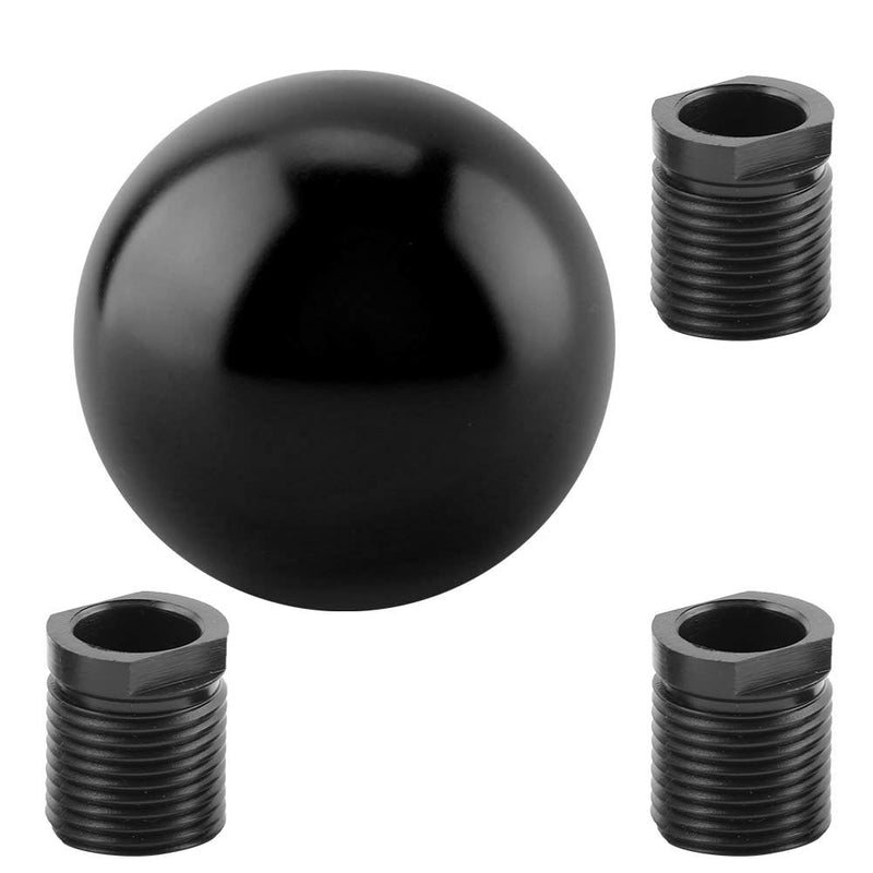  [AUSTRALIA] - Shift Knob Car Universal Manual Knob Gear Shift Head Round Ball Shape (Black) Black
