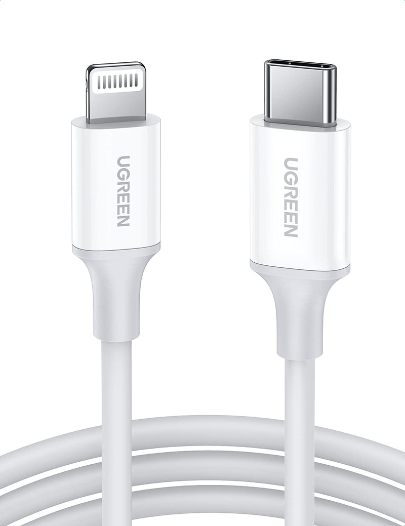  [AUSTRALIA] - UGREEN USB C to Lightning Cable- 3FT MFi Certified PD Fast Charging Lightning Cord Compatible with iPhone 14/14 Pro, iPhone 13/13 Pro, iPhone 12/12 Pro, iPhone 11, MacBook, iPad, AirPods Pro