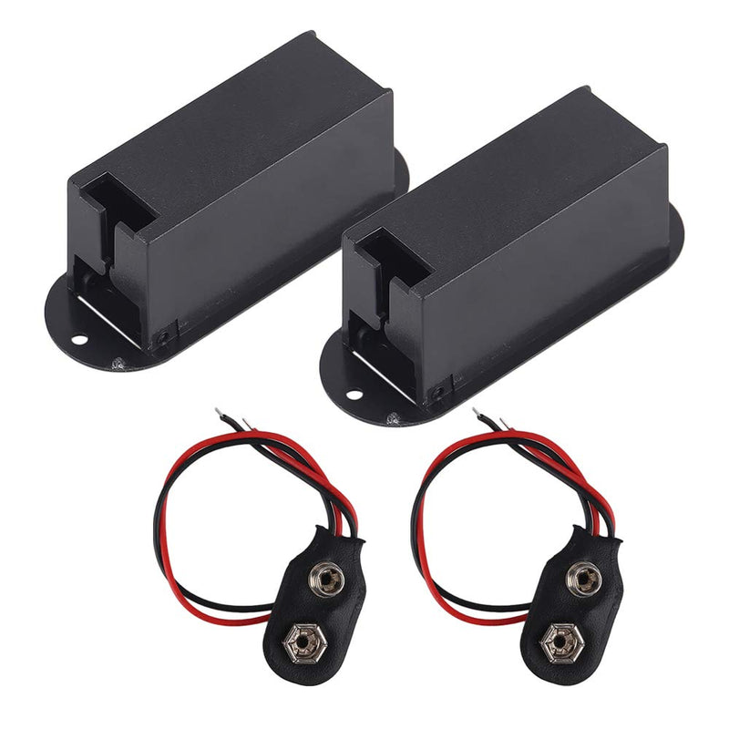 9V Battery Box Case Holder for Active Guitar Bass Pickup (Pack of 2) - LeoForward Australia