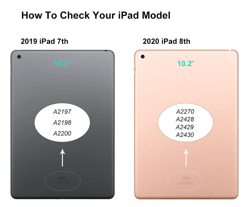  [AUSTRALIA] - Touch Screen Replacement VDASO for iPad 7 7th/8 8th Gen Digitizer 2019/2020 10.2 Inch,for 7th 8th Generation A2197 A2198 A2200, A2270 A2428 A2429 A2430 with Home Button,Full Repair Kit (White) White